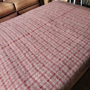 close up of woven blanket